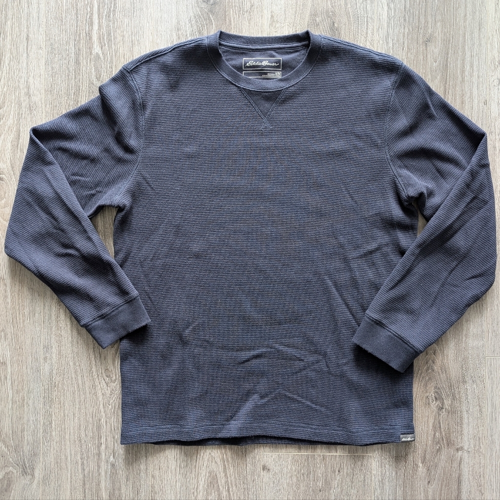 Eddie Bauer Long Sleeve Tee in Navy Blue